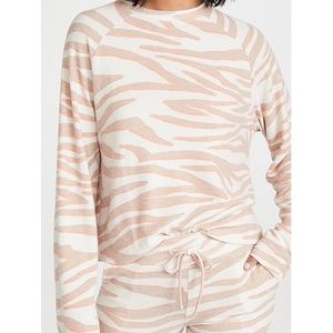 Beach Riot Sofia Sweater Cloud Cream Zebra
